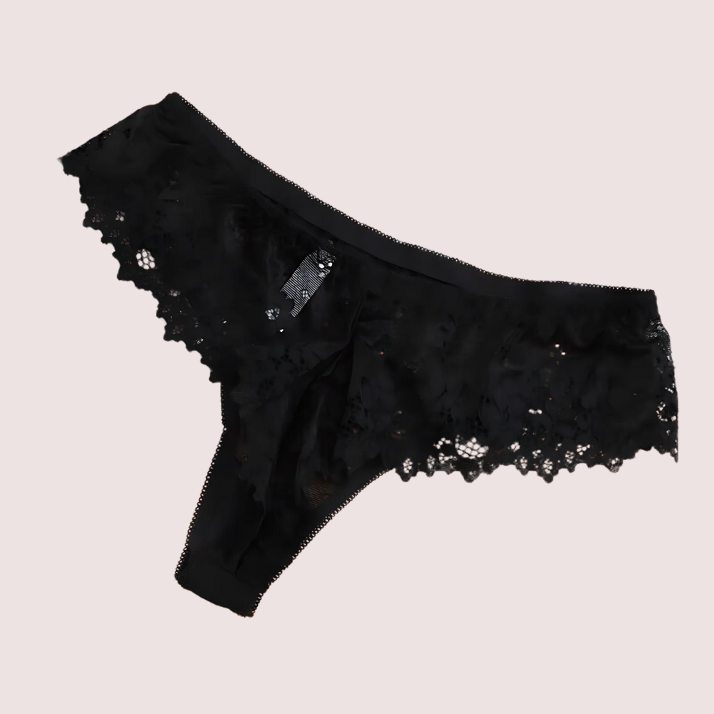 Pack (of 3) Women Floral Lace Thong Underwear - Image 3