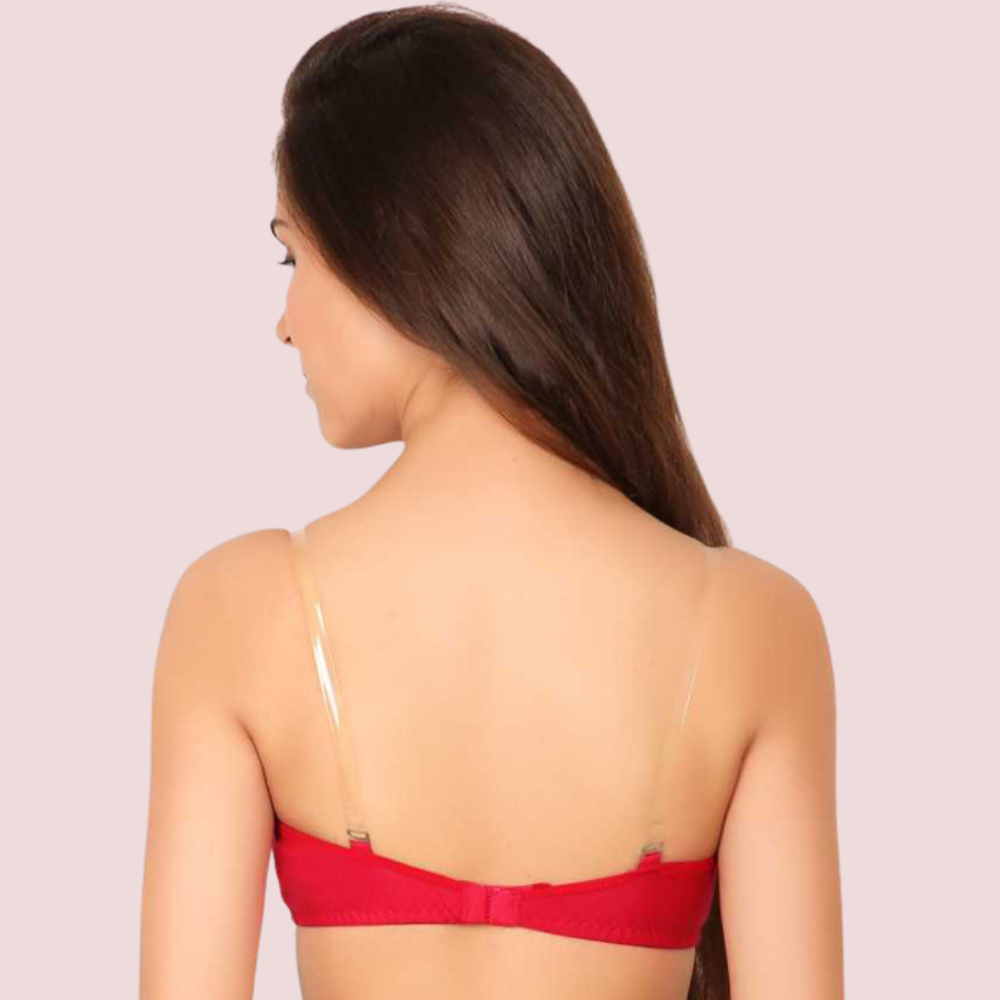3 Pairs Clear Transparent Back Regular Bras - Image 3