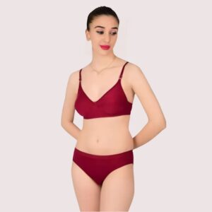 Comfortable Cotton Bra & Panty Set for Women (2 pack)