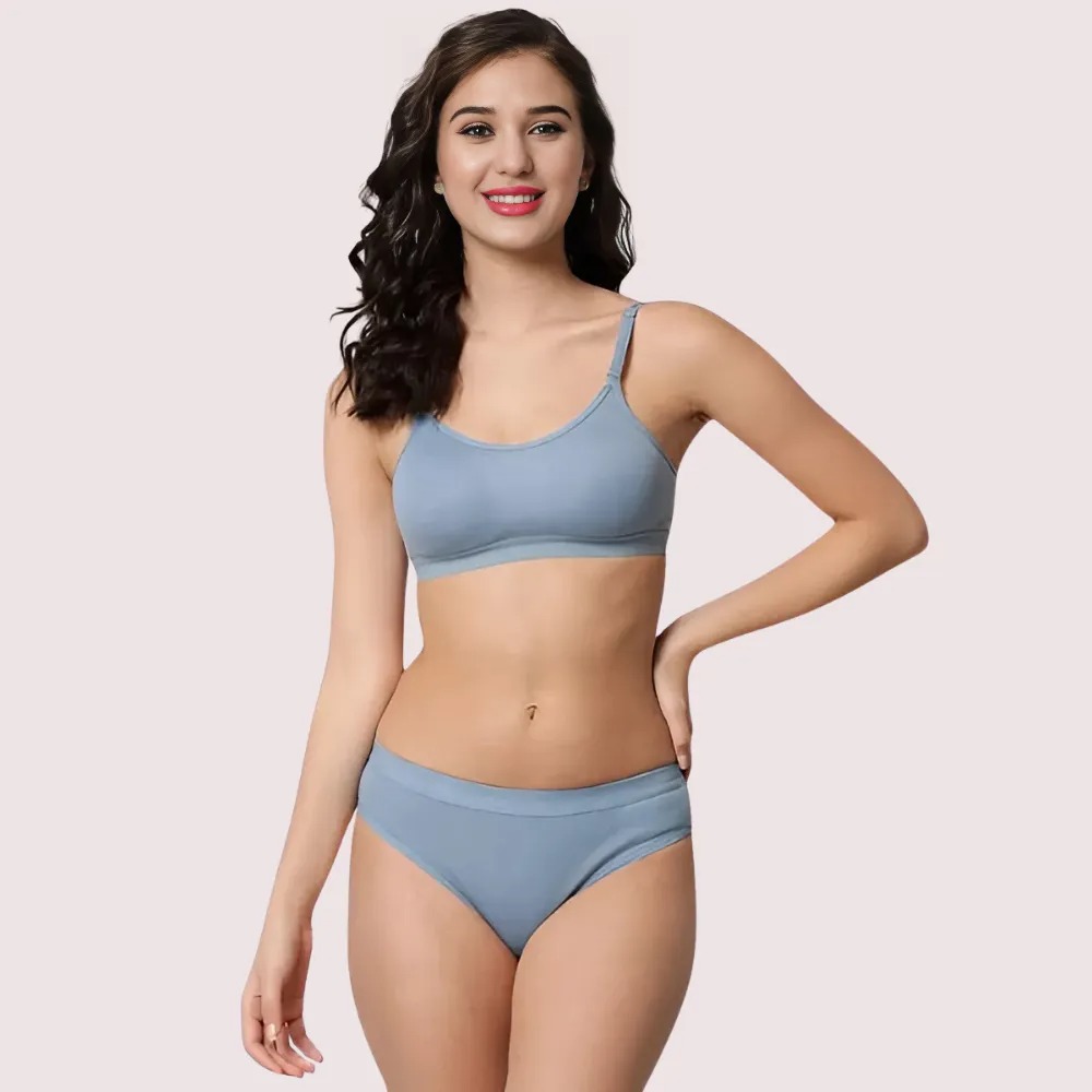 Wire-Free Women's Sports Bra Panty Set (2 pack)