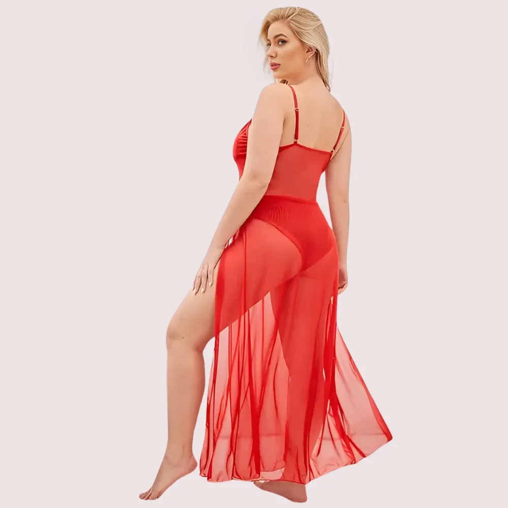 Soft Elegant Lace Seductive Nightgown - Image 4