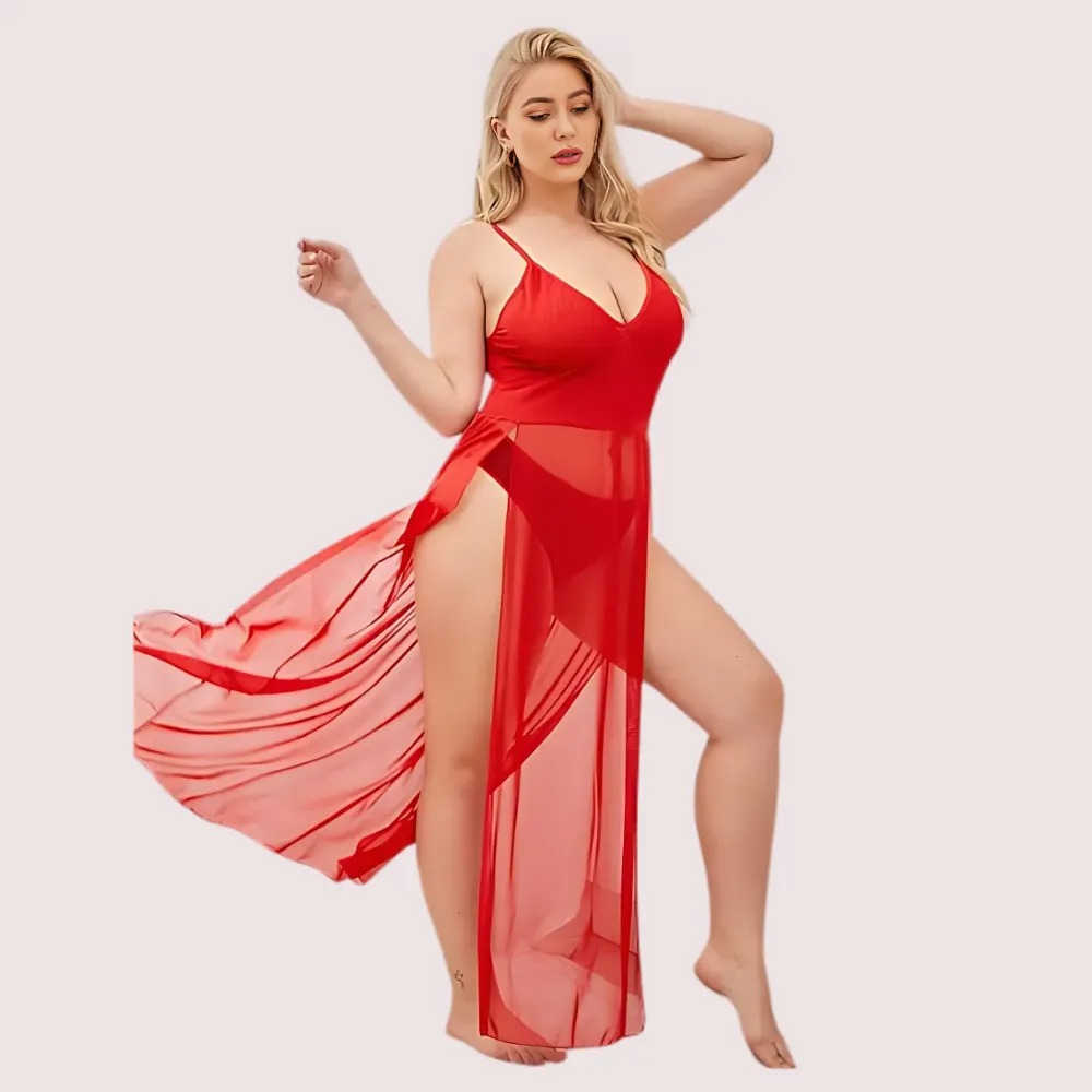 Soft Elegant Lace Seductive Nightgown - Image 2