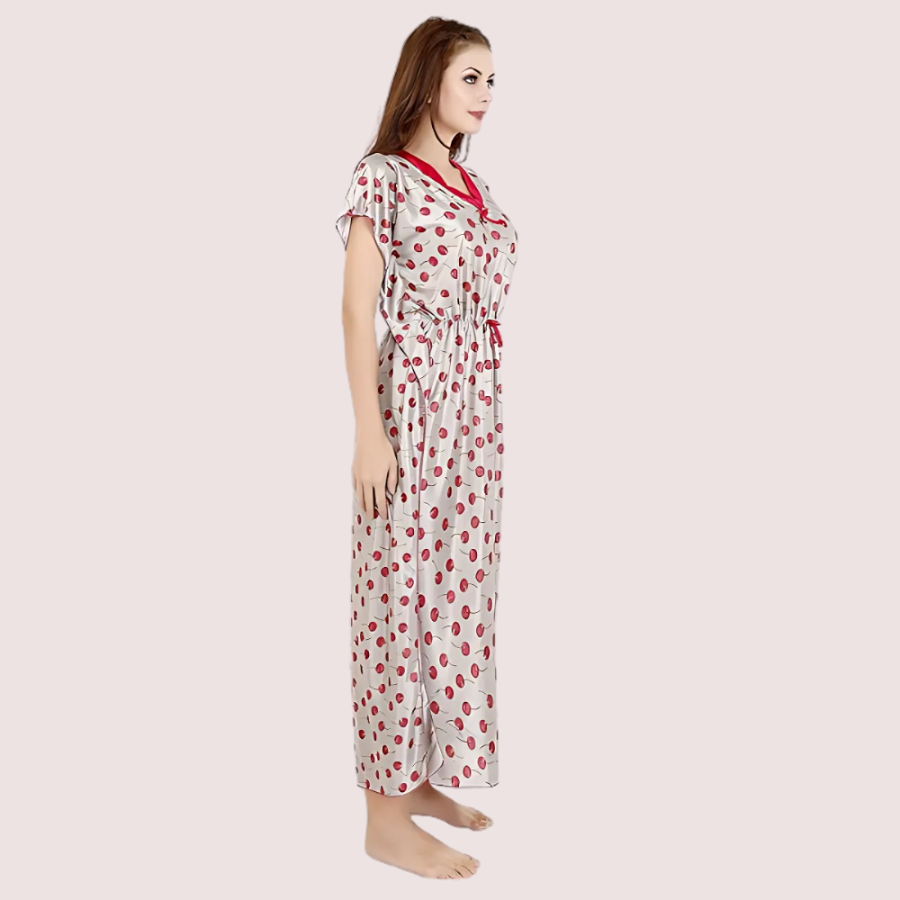 Luxurious Satin Maxi Sleepwear for Women - Image 3