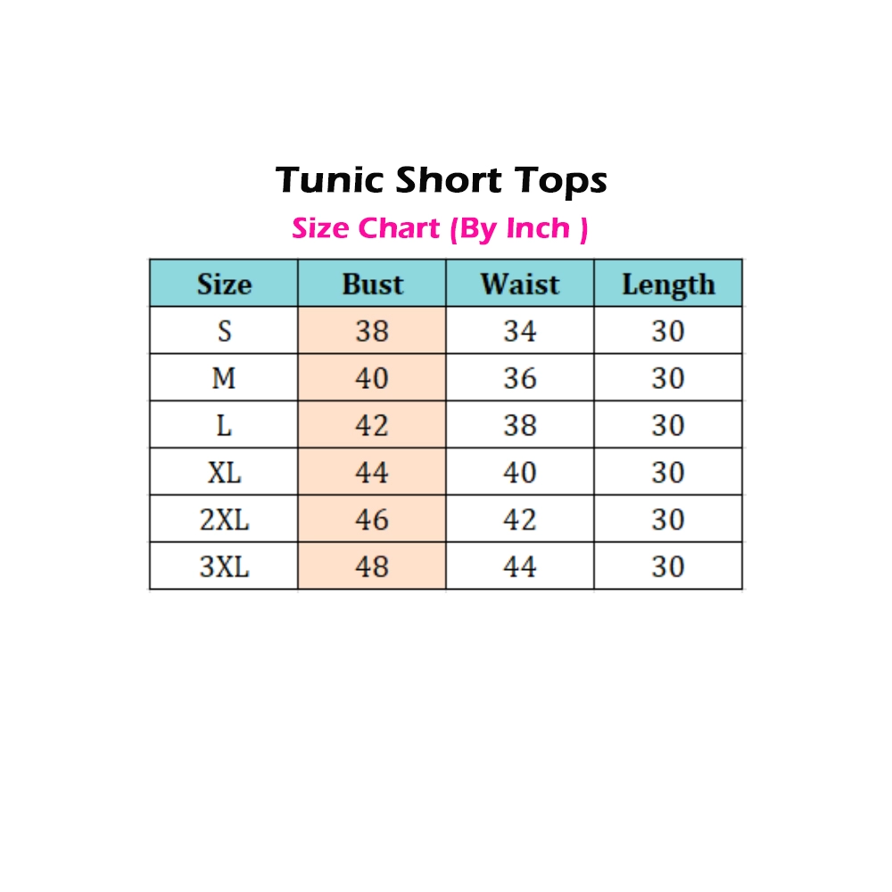 Women's 3/4th Sleeve Summer Cool Tunic Short Top (Blue) - Image 5