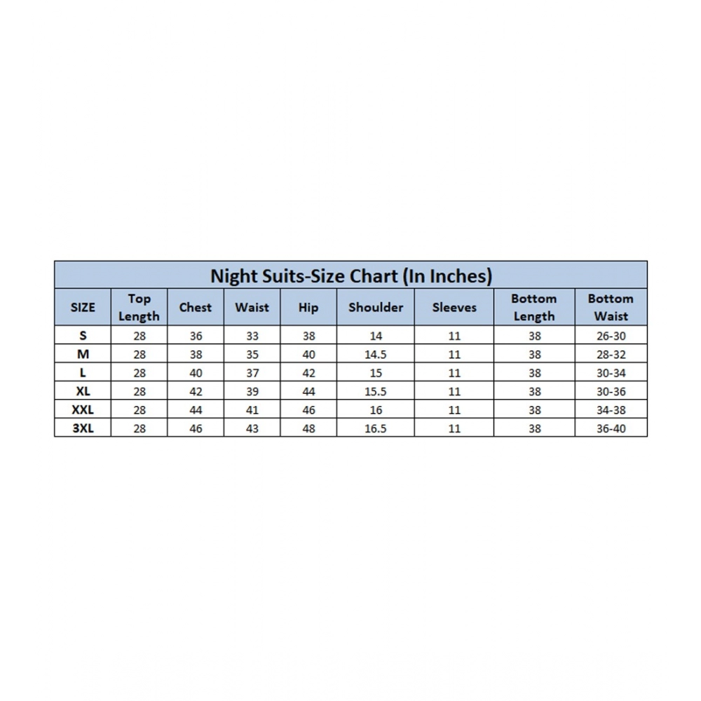 Generic Women's Casual Half Sleeve Printed Viscose Rayon Shirt With Pyjama Pant Night Suit Set (Green) - Image 5